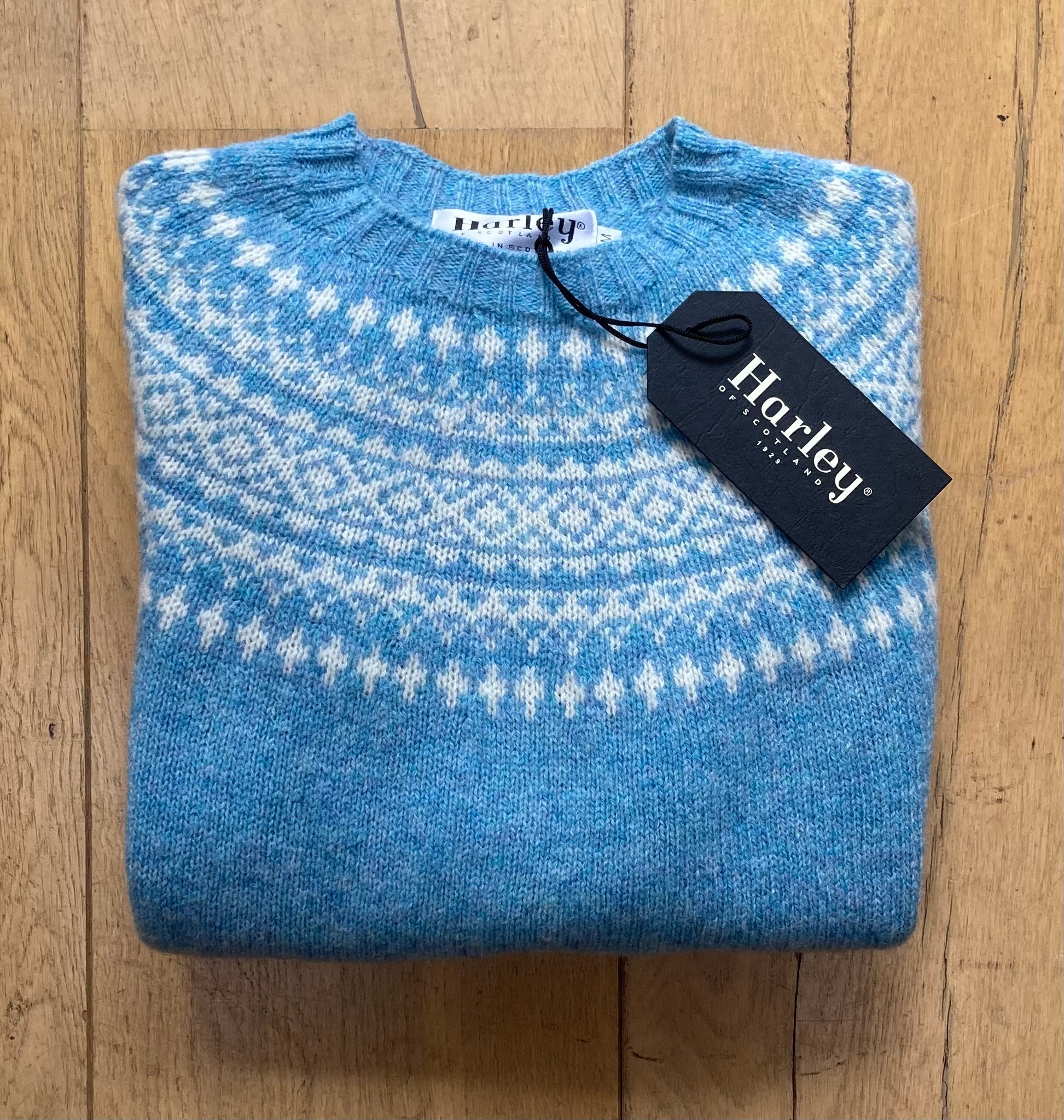 Wollen Trui Fairisle | Lamswol | Duckegg - Colorie the Hague