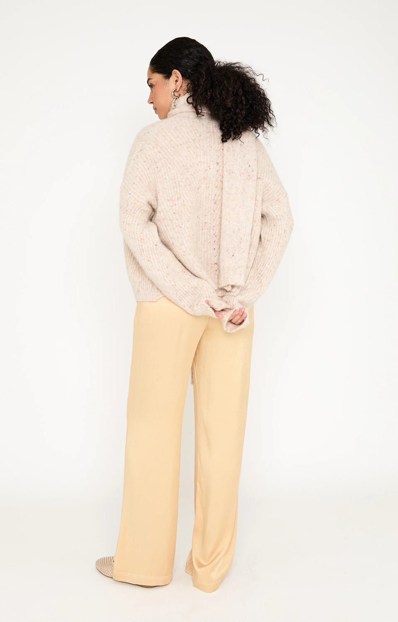 Wollen Vest | Michelle | Cream Solid - Colorie the Hague