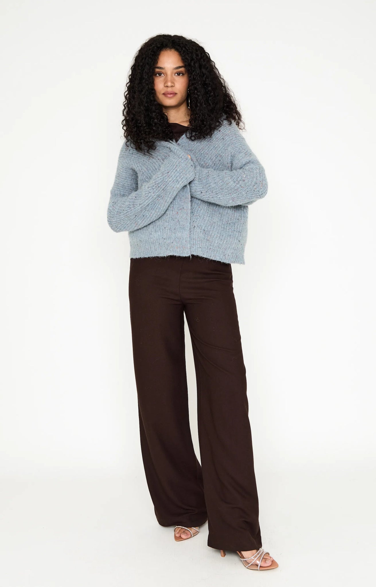 Wollen Vest | Michelle | Misty Blue - Colorie the Hague