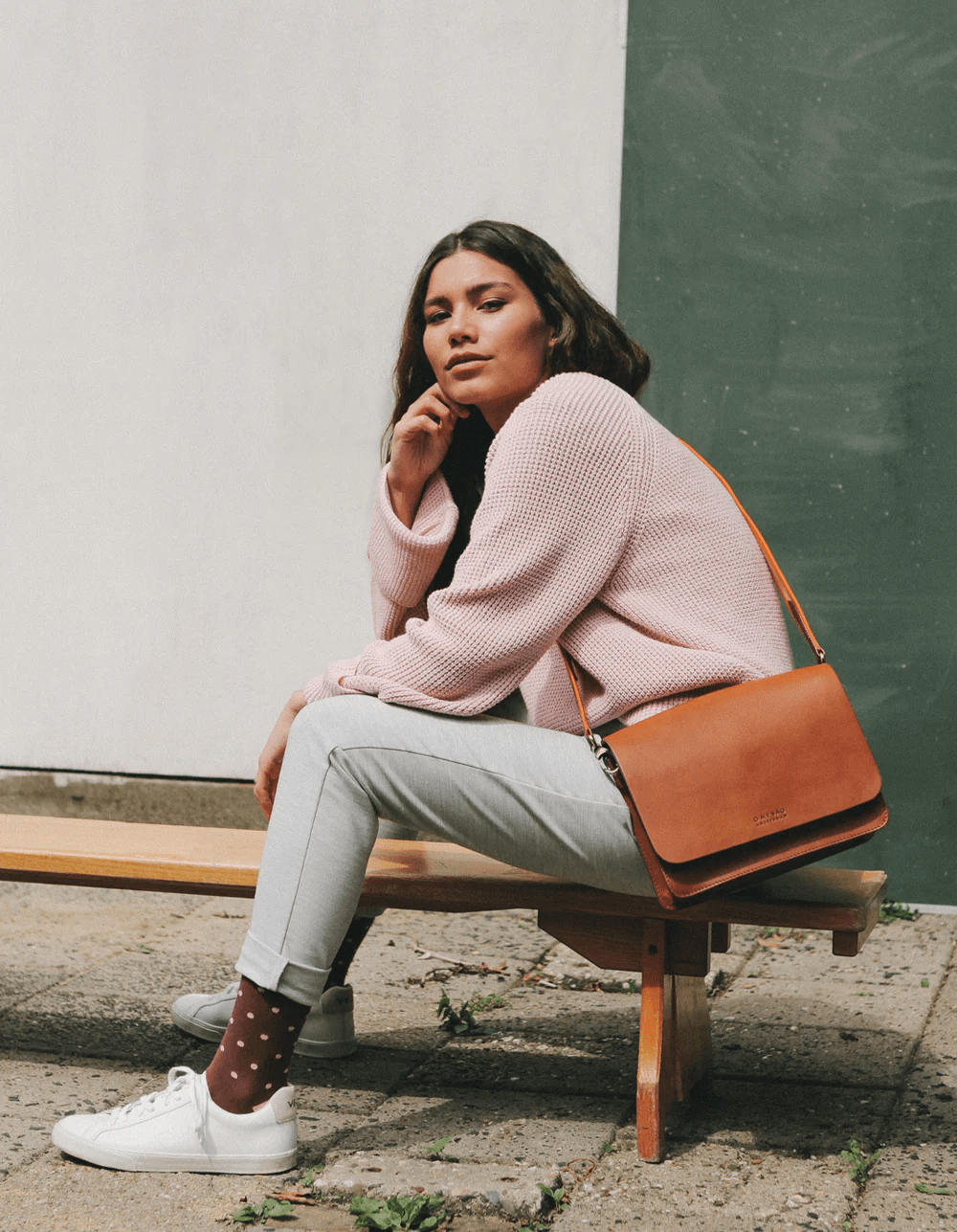 Audrey Cognac | Ecoleren Tas - Colorie