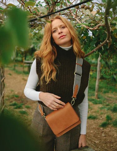 Audrey Mini Cognac | Ecoleren Tas - Colorie