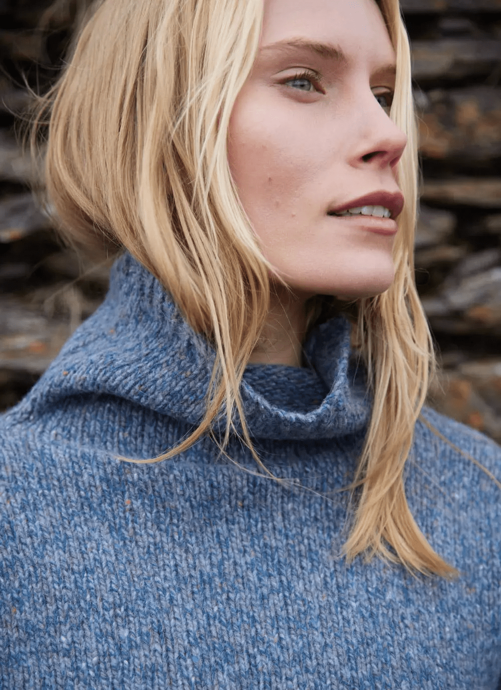 Funnel Neck | Ierse Wollen Trui - Colorie