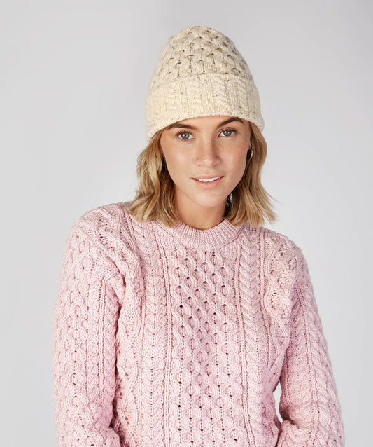 Luxe Aran Hat Chalkstone - Colorie