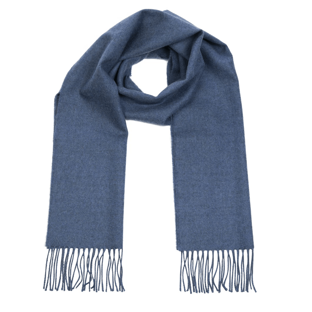 Merino Wollen Sjaal Demin Blue