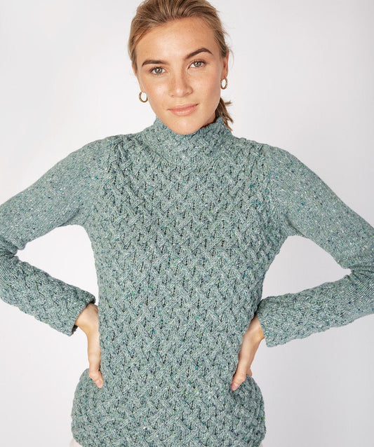 Trellis Sweater Ocean Mist - Colorie