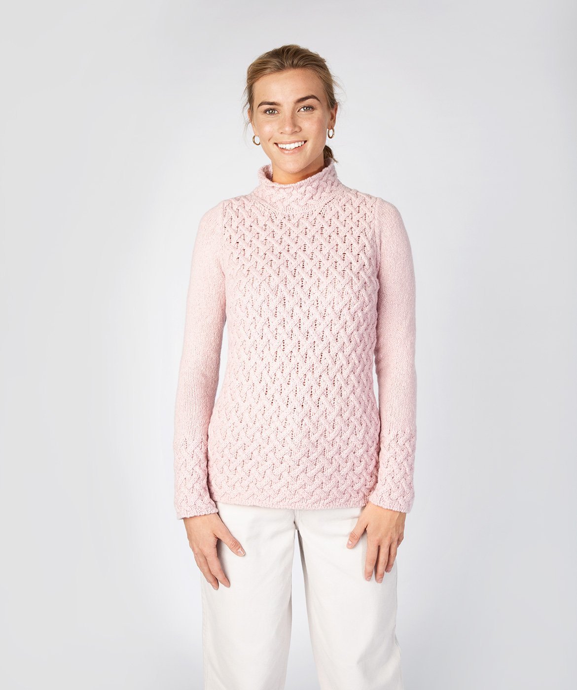 Trellis Sweater Pink Mist - Colorie