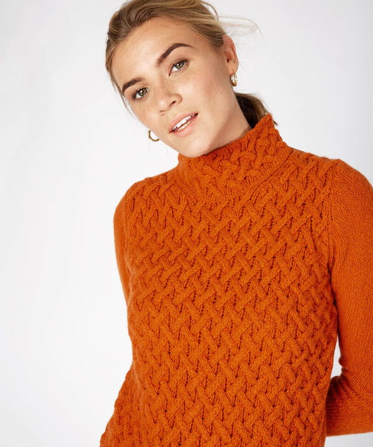 Trellis Sweater Terra Cotta