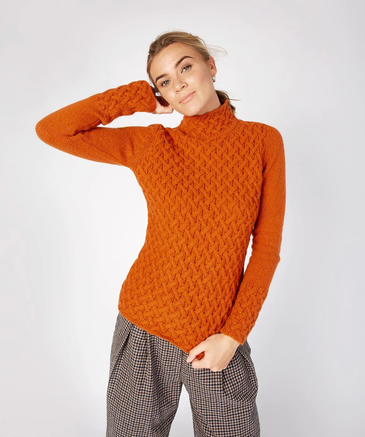 Trellis Sweater Terra Cotta